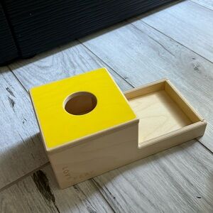 Lovevery wooden ball drop toy